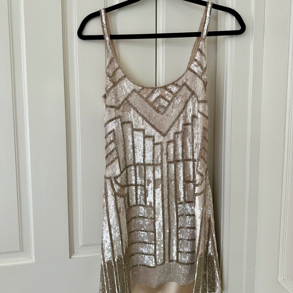 Parker Sequins Beaded Mini Dress  - XS - Picture 1 of 3